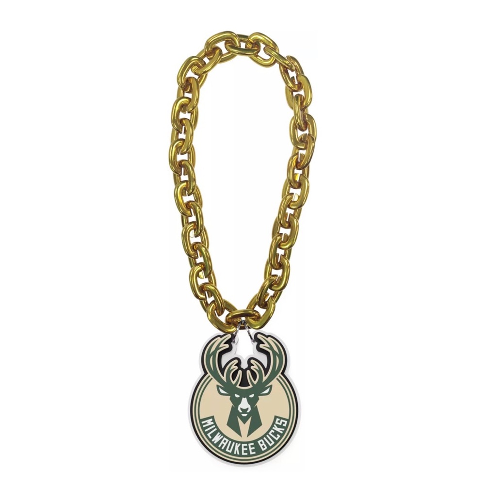 Aminco Milwaukee Bucks Gold Fan Chain